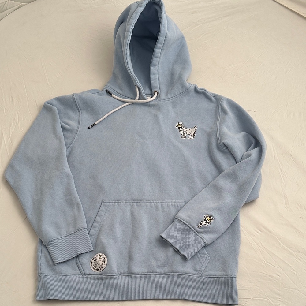 Goat USA OG Carolina Blue hooded logo pullover sweatshirt